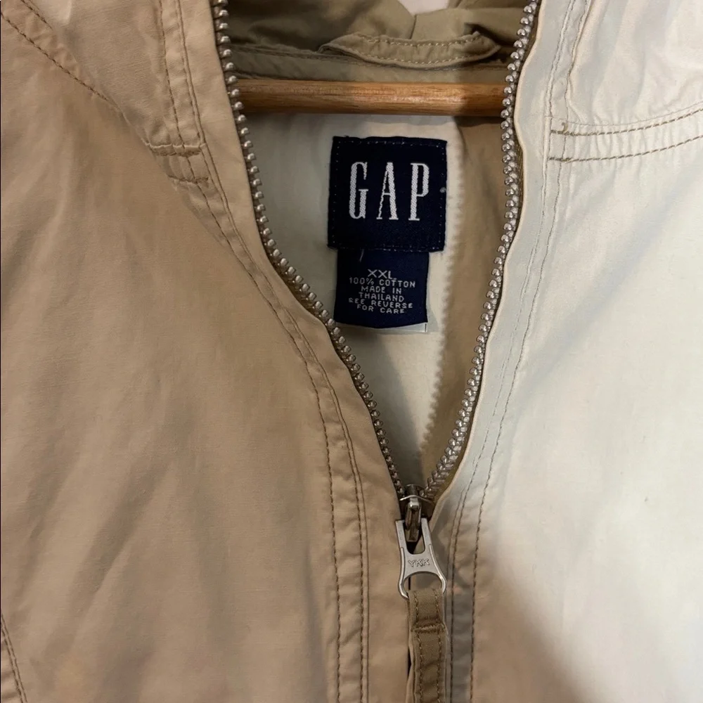 Vintage 90s Gap Anorak Pullover Jacket Military Style XXL